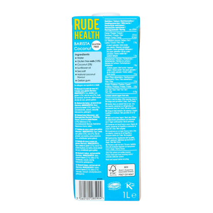 Rude Health Coconut Milk 6 x 1L - Barista Edition