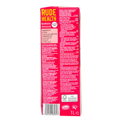 Rude Health Almond Milk 6 x 1L - Barista Edition