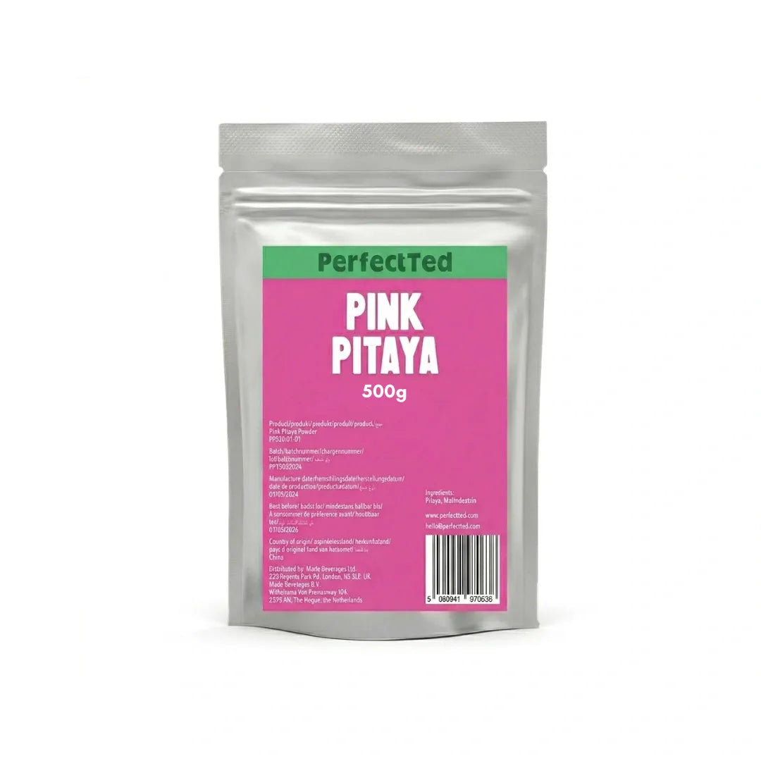 PerfectTed Pink Pitaya powder, pink matcha uae.