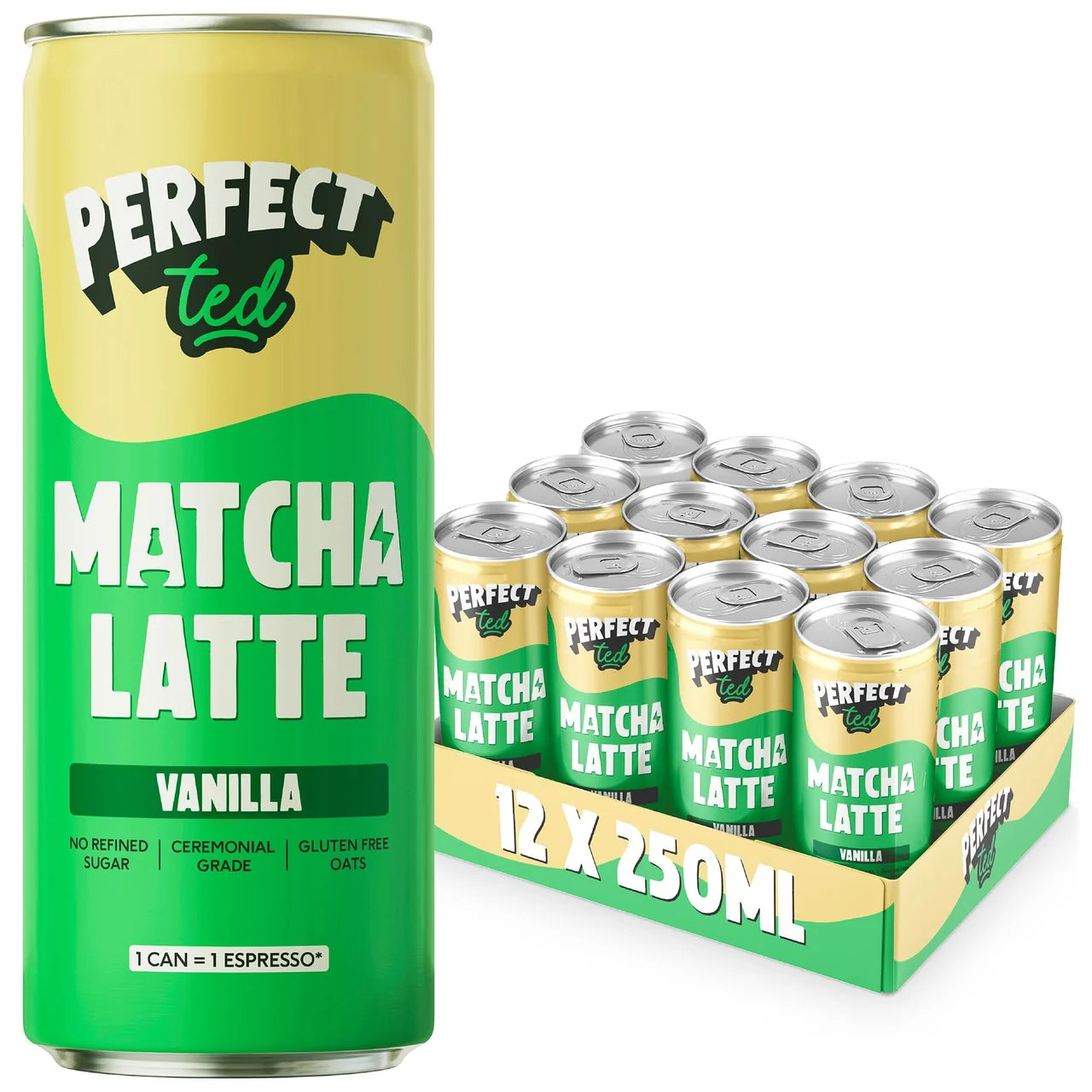 Vanilla Oat Matcha Latte 12 X 250ML